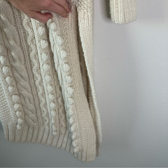 ULLA JOHNSON Frida Cable Knit Tunic Cream Wool Sweater Dress SZ XS/S - Picture 8 of 11
